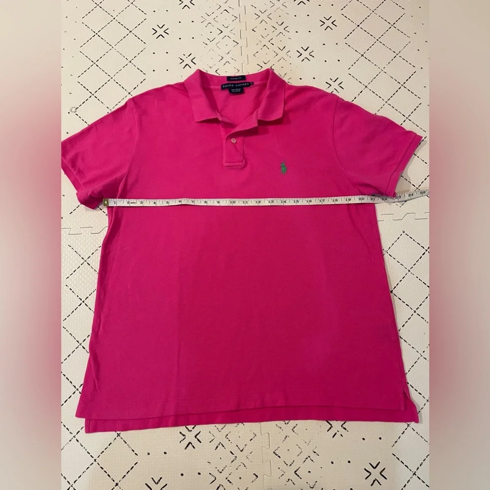 Ralph‎ Lauren Classic Fit Polo Shirt in hot pink XL